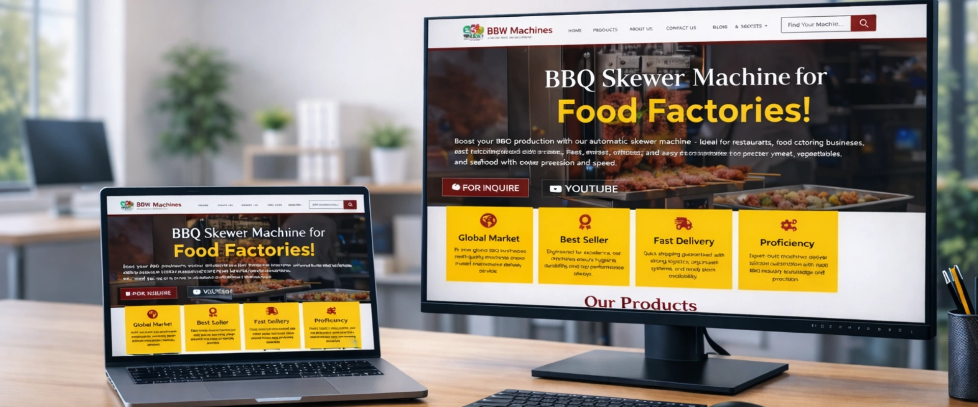 Single skewer machine Hero